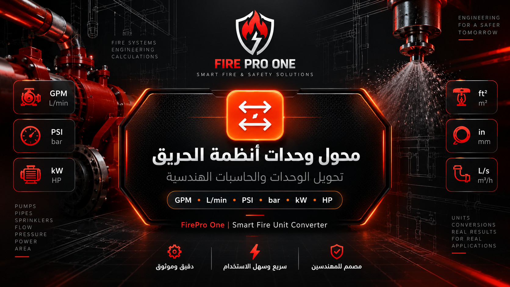 محول وحدات أنظمة الحريق من FirePro One